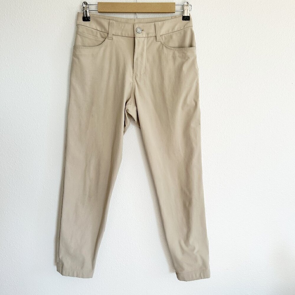 Lululemon Pants 28x25 ABC Slim Warpstreme Beige Chino Golf Preppy